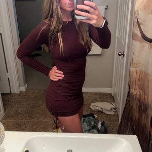 BB Dakota tight dark brown ribbed dress size xsmall